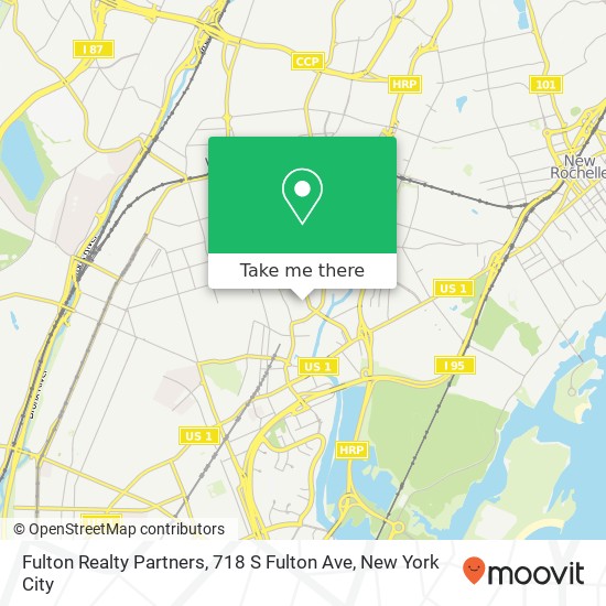 Mapa de Fulton Realty Partners, 718 S Fulton Ave