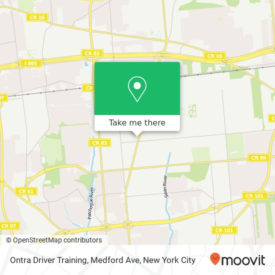 Mapa de Ontra Driver Training, Medford Ave