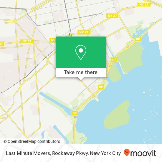 Mapa de Last Minute Movers, Rockaway Pkwy