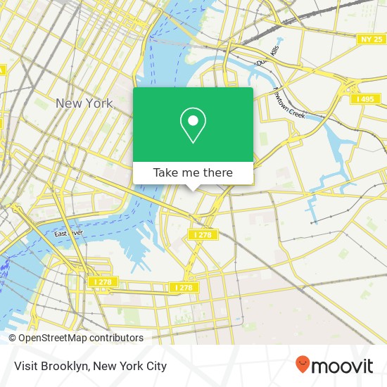 Visit Brooklyn map