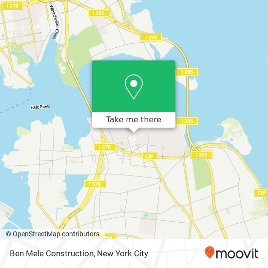 Ben Mele Construction map