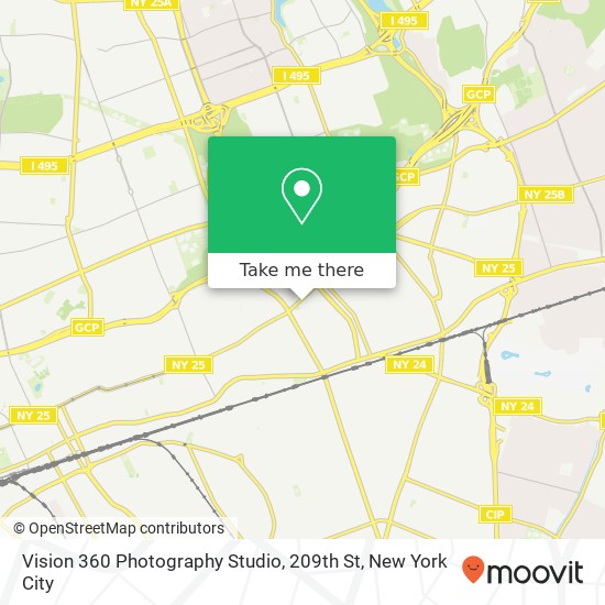 Vision 360 Photography Studio, 209th St map