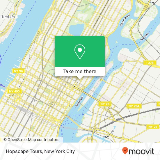 Hopscape Tours map