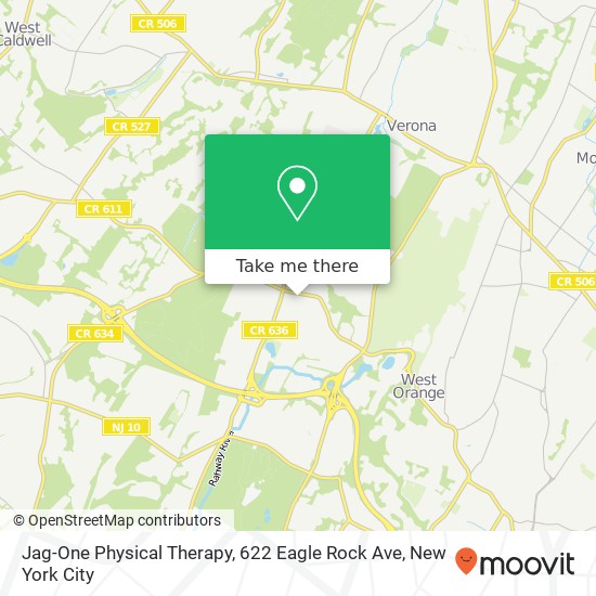 Mapa de Jag-One Physical Therapy, 622 Eagle Rock Ave