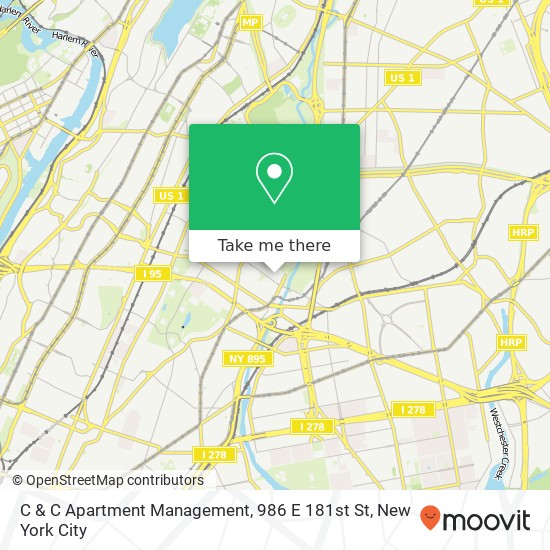 C & C Apartment Management, 986 E 181st St map