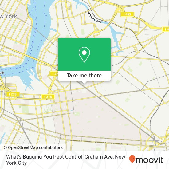 What's Bugging You Pest Control, Graham Ave map