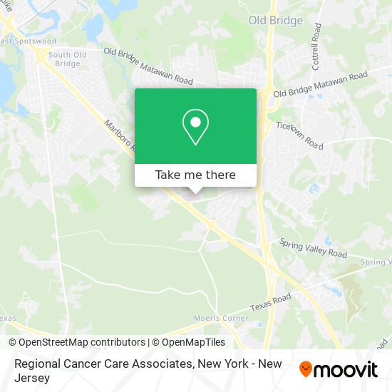 Regional Cancer Care Associates map