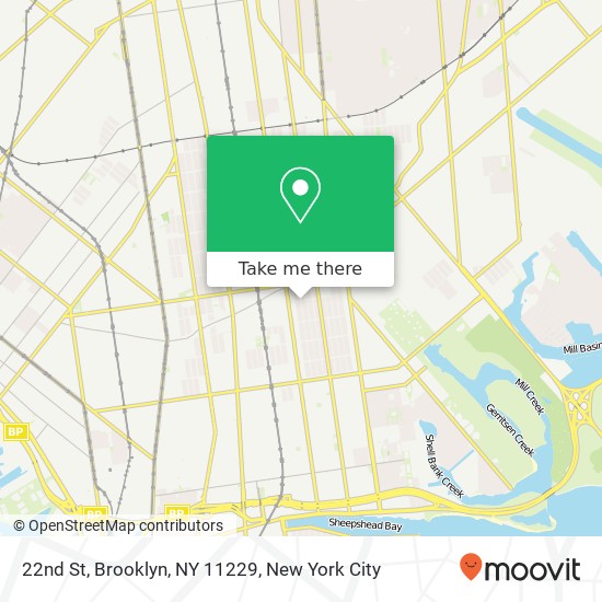 22nd St, Brooklyn, NY 11229 map