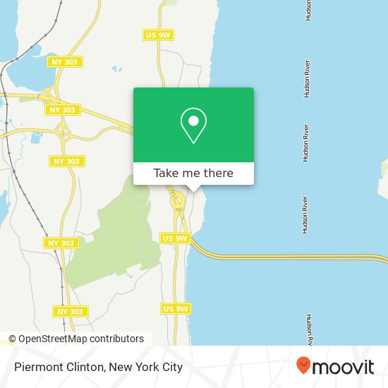 Mapa de Piermont Clinton, Nyack, NY 10960