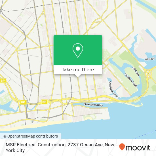 MSR Electrical Construction, 2737 Ocean Ave map