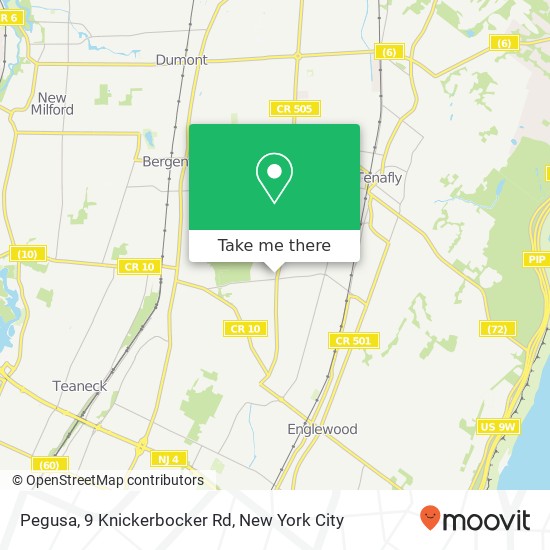 Pegusa, 9 Knickerbocker Rd map