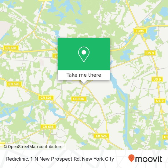 Rediclinic, 1 N New Prospect Rd map