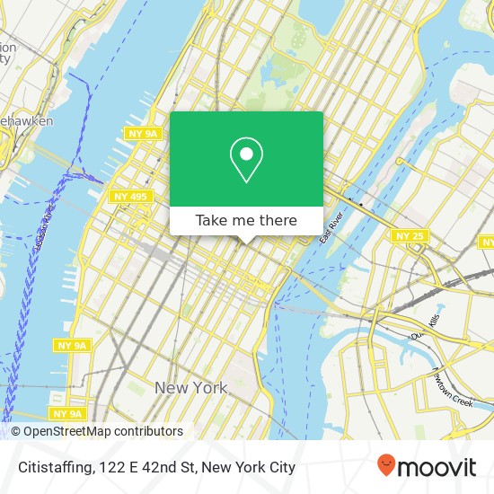 Citistaffing, 122 E 42nd St map