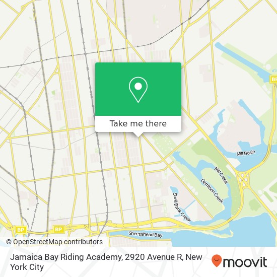 Jamaica Bay Riding Academy, 2920 Avenue R map