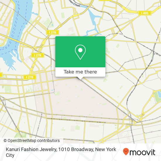 Kanuri Fashion Jewelry, 1010 Broadway map