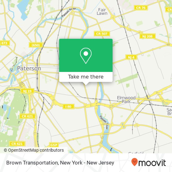 Mapa de Brown Transportation