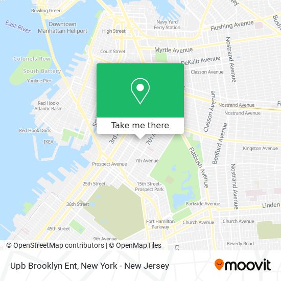 Upb Brooklyn Ent map