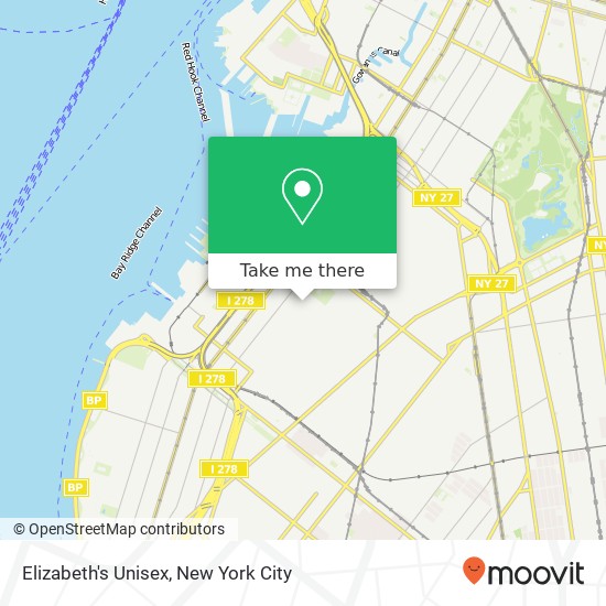Elizabeth's Unisex map
