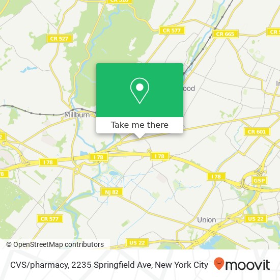 CVS / pharmacy, 2235 Springfield Ave map