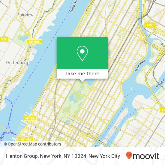 Mapa de Henton Group, New York, NY 10024