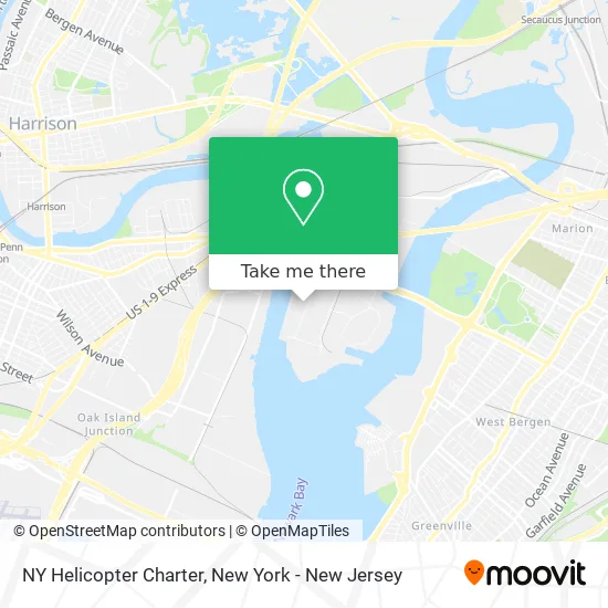 NY Helicopter Charter map