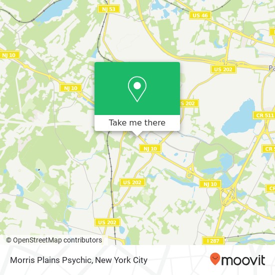 Morris Plains Psychic map