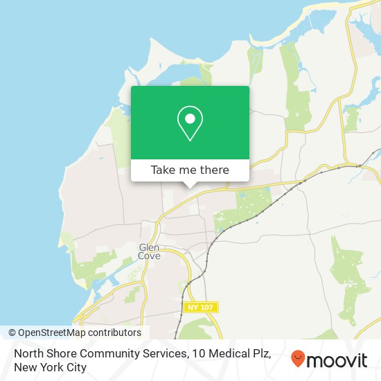 North Shore Community Services, 10 Medical Plz map