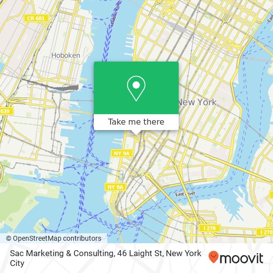 Mapa de Sac Marketing & Consulting, 46 Laight St