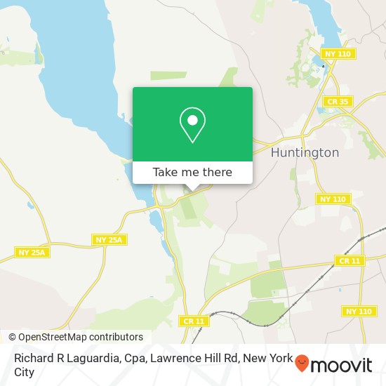 Mapa de Richard R Laguardia, Cpa, Lawrence Hill Rd