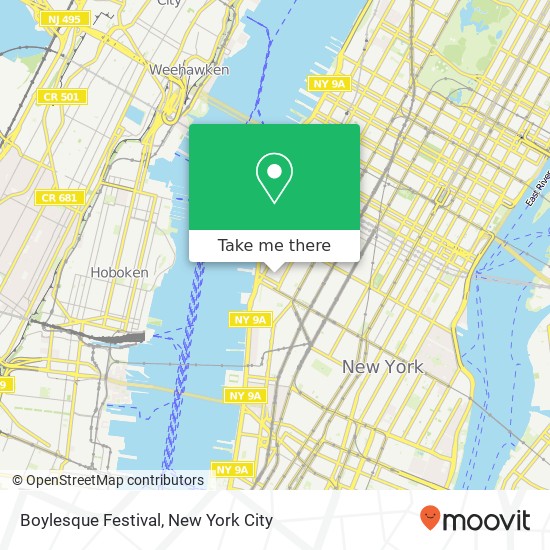 Boylesque Festival map
