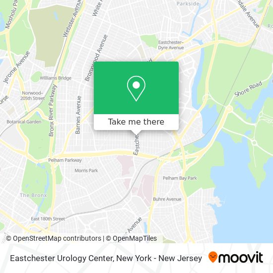 Eastchester Urology Center map