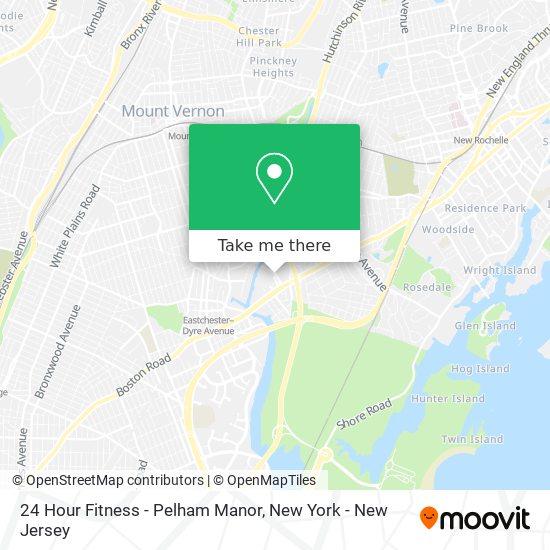 Mapa de 24 Hour Fitness - Pelham Manor