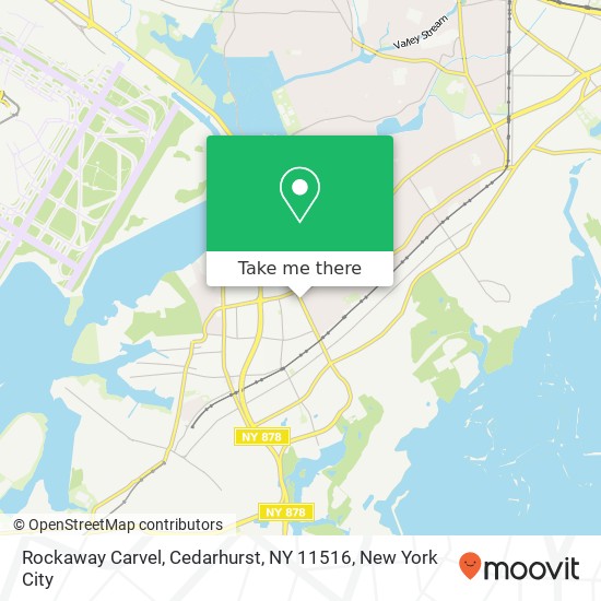 Mapa de Rockaway Carvel, Cedarhurst, NY 11516