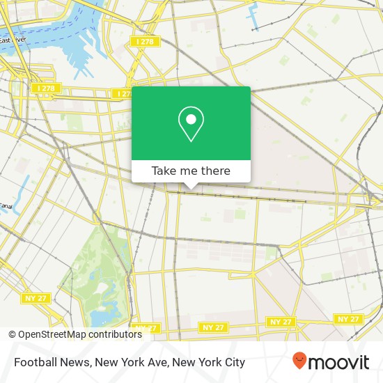 Mapa de Football News, New York Ave