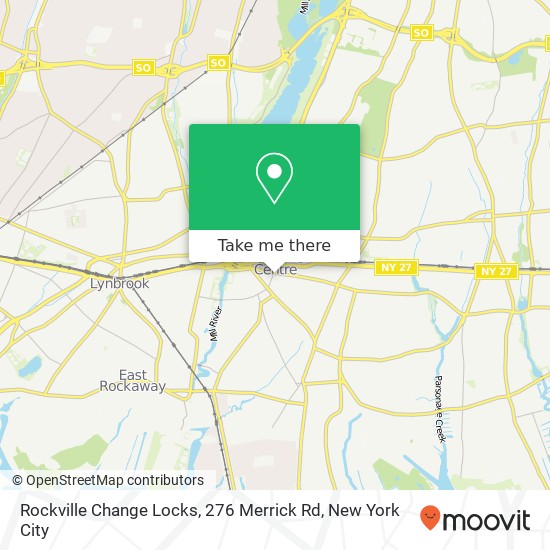 Mapa de Rockville Change Locks, 276 Merrick Rd