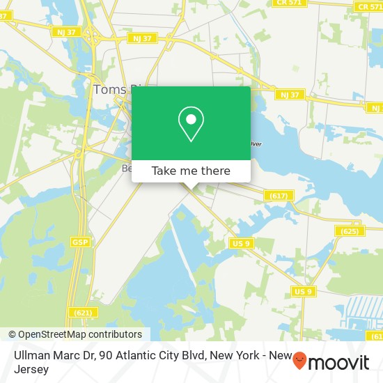 Mapa de Ullman Marc Dr, 90 Atlantic City Blvd