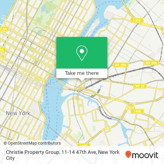 Mapa de Christie Property Group, 11-14 47th Ave