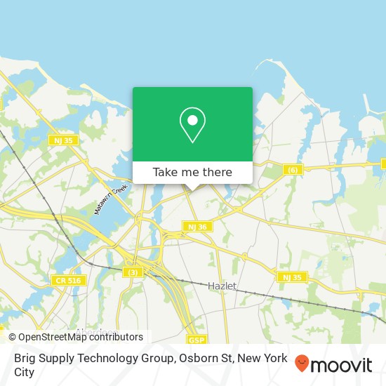 Mapa de Brig Supply Technology Group, Osborn St