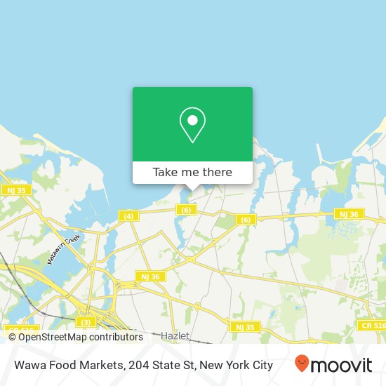 Mapa de Wawa Food Markets, 204 State St