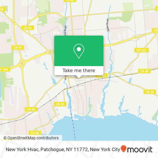 New York Hvac, Patchogue, NY 11772 map