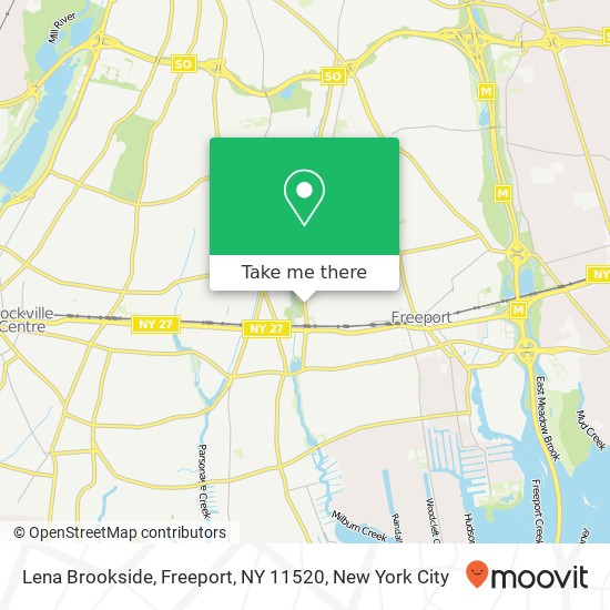 Mapa de Lena Brookside, Freeport, NY 11520