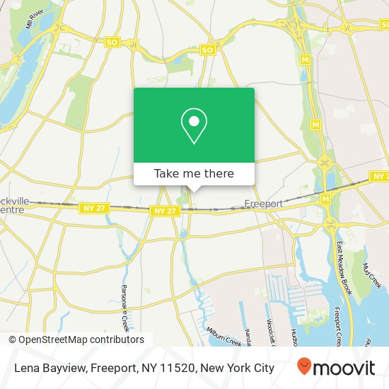 Mapa de Lena Bayview, Freeport, NY 11520