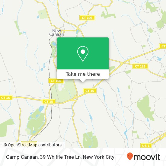 Camp Canaan, 39 Whiffle Tree Ln map