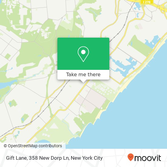 Mapa de Gift Lane, 358 New Dorp Ln