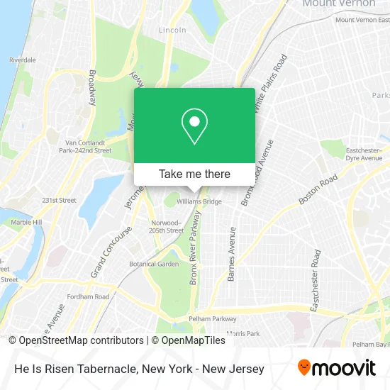 He Is Risen Tabernacle map