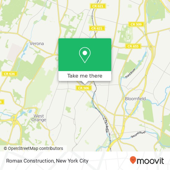 Romax Construction map
