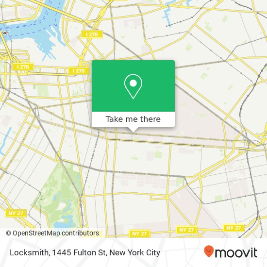 Locksmith, 1445 Fulton St map