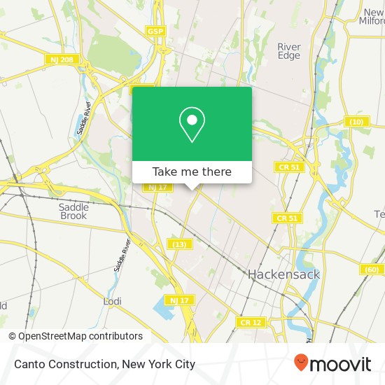Canto Construction map
