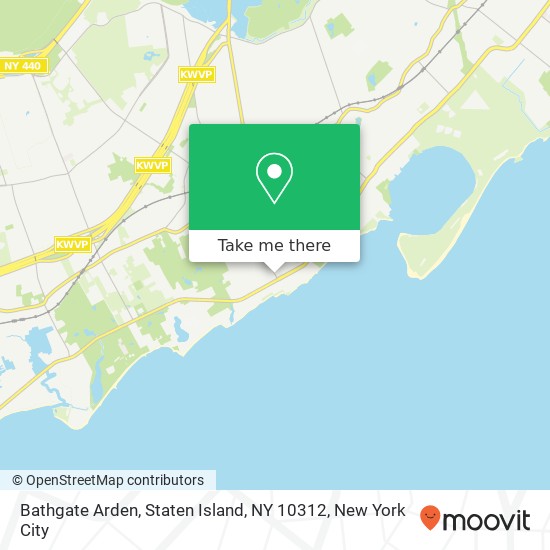 Mapa de Bathgate Arden, Staten Island, NY 10312