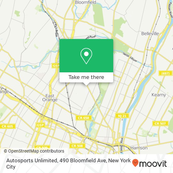 Autosports Unlimited, 490 Bloomfield Ave map